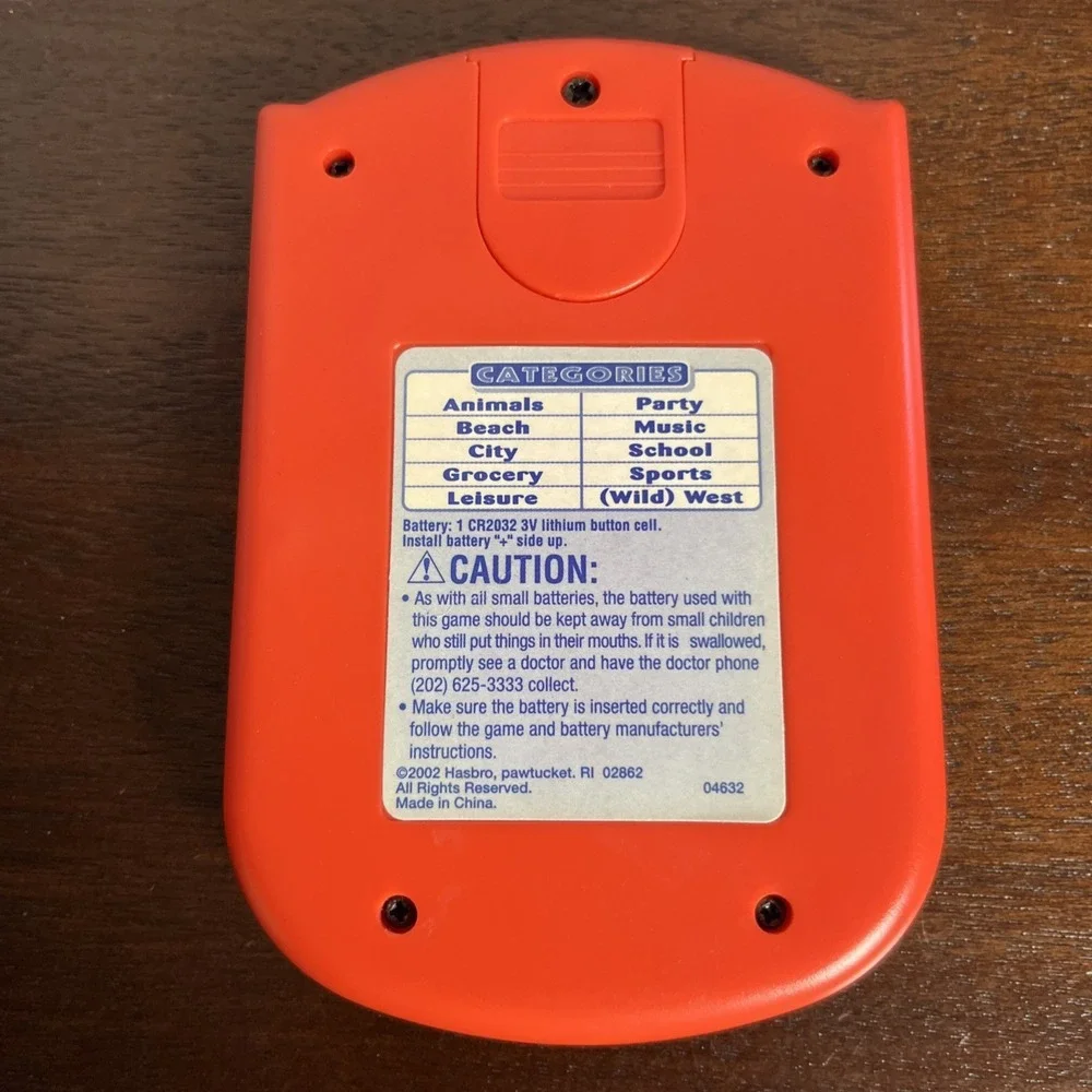 Vintage 2002 Milton Bradley Hangman Electronic Handheld Game Tested Works Words